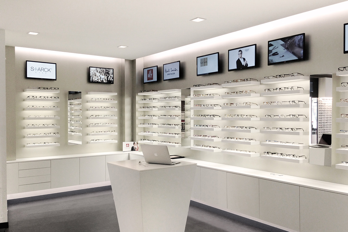 OL Agencement d'un magasin d’optique